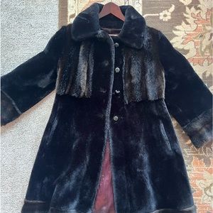 Vintage Mink 1960’s Faux Fur Coat